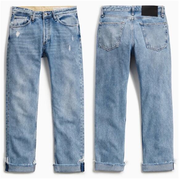 rag & bone Rosa Mid-Rise Boyfriend in Old Ridge - Picture 2 of 12